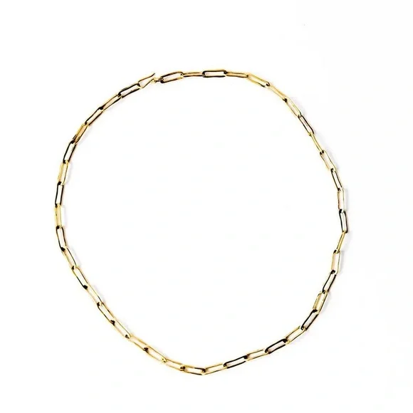 Natalie Necklace gold chain linked necklace - Picture 2 of 3